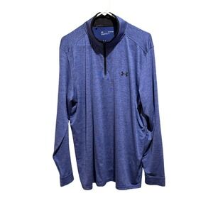 Under Armour UA Playoff 2.0 1/4 Zip Pullover Loose Blue Men's XL / NWOT